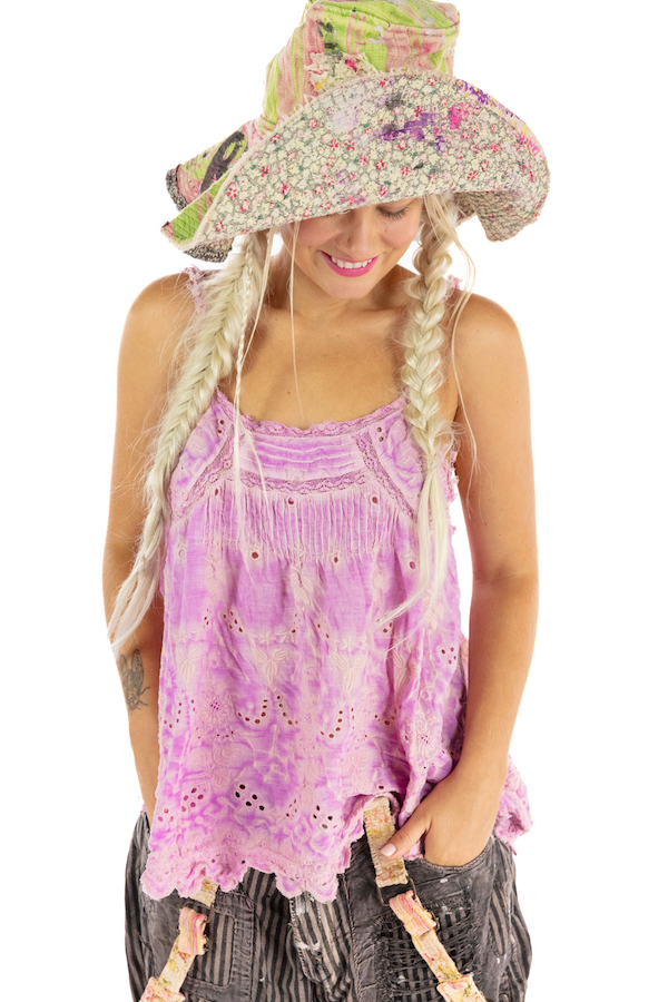 EYELET CLEMENTINE TANK