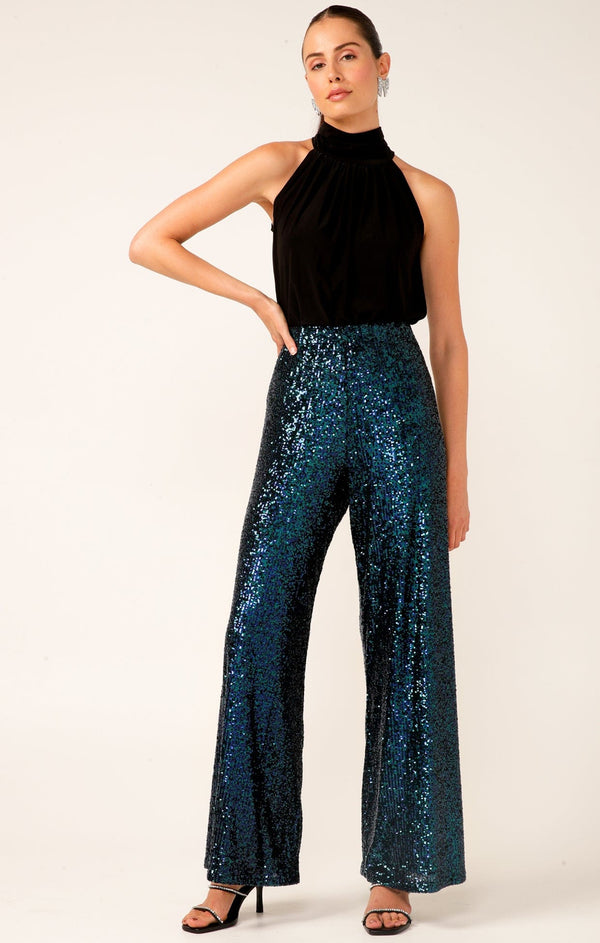 SEQUIN PALAZZO PANT