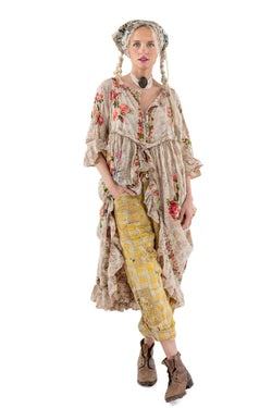 FLORAL NATALIA DRESS WITH SNAPS