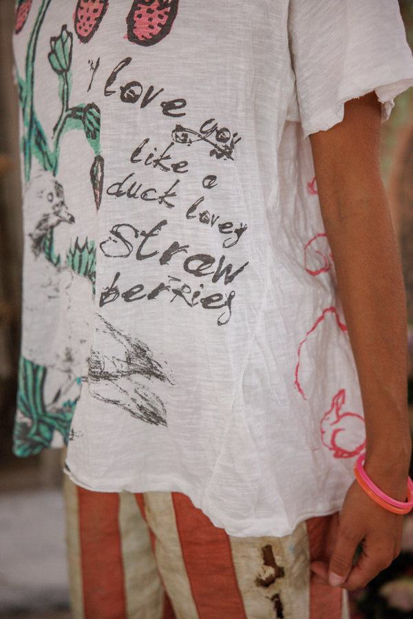 DUCKS LOVE STRAWBERRIES