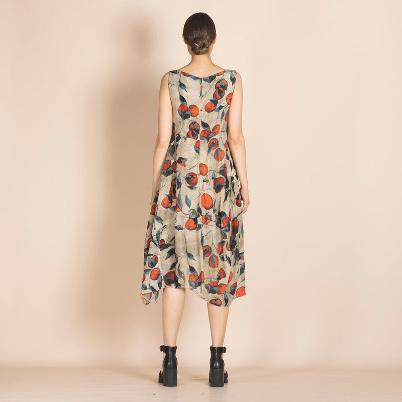 PERSIMMON PIECED DRESS