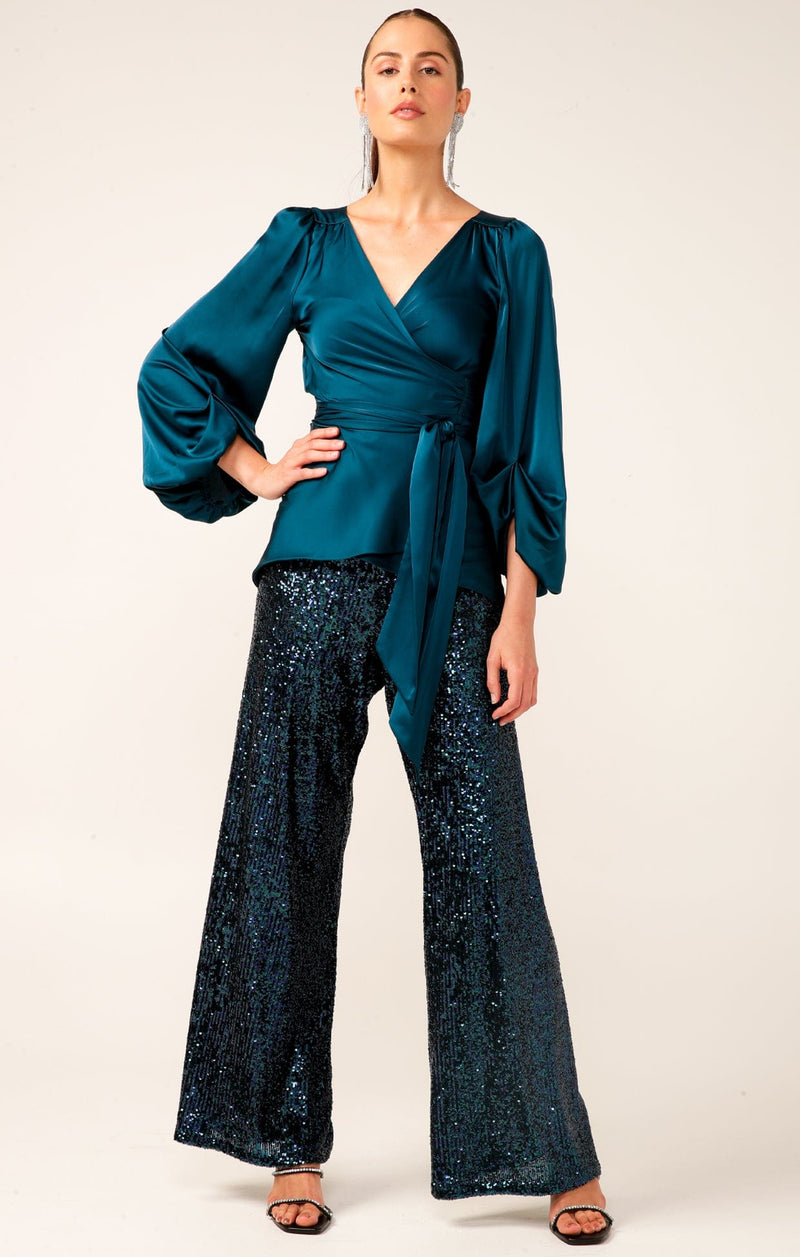 SEQUIN PALAZZO PANT