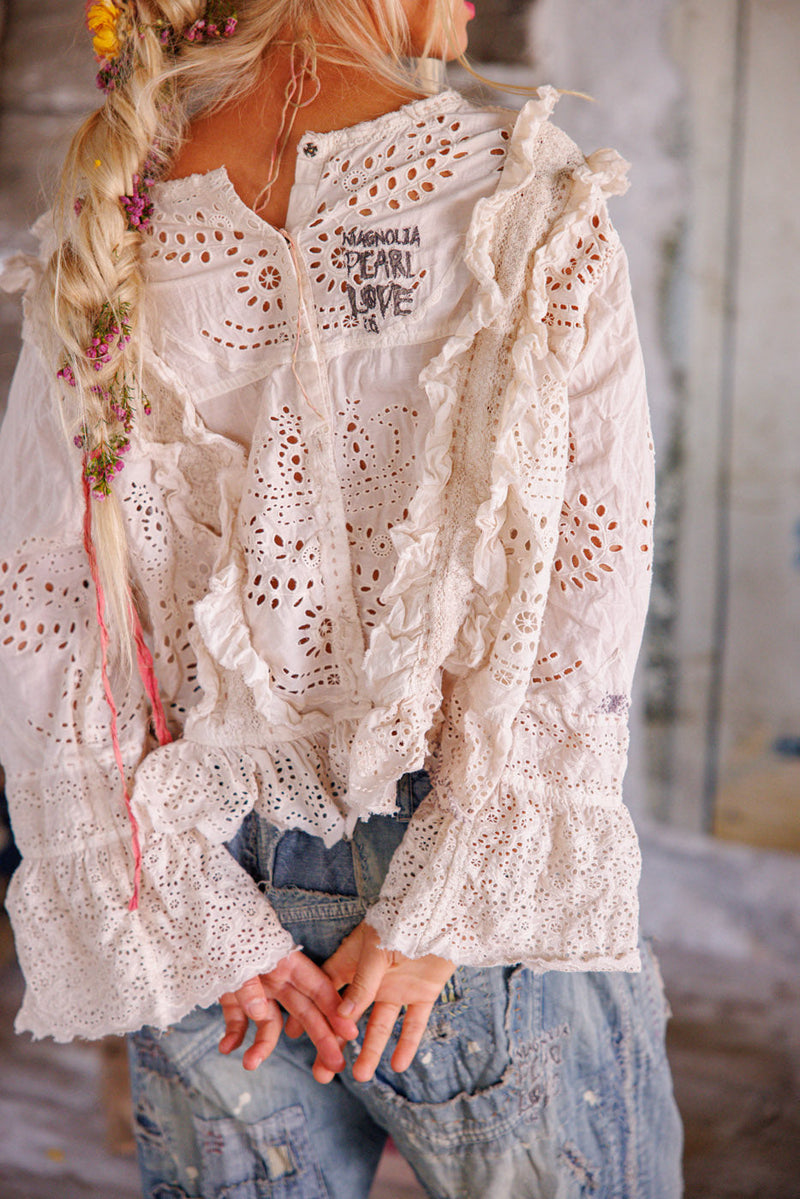 HERMIONE EYELET BLOUSE