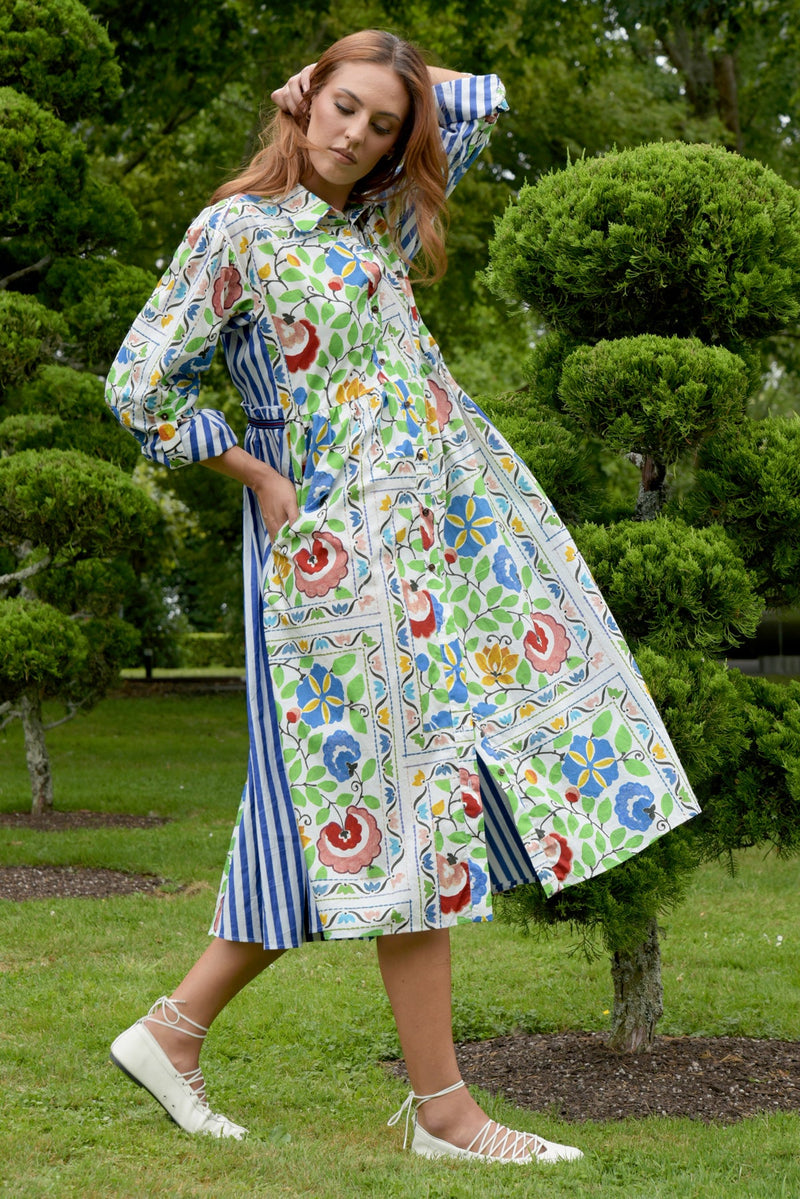 TIED EFFECTS DRESS