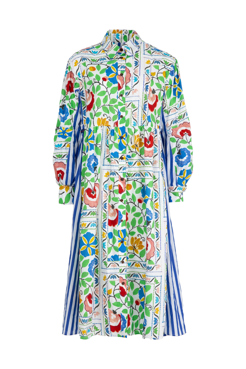 TIED EFFECTS DRESS