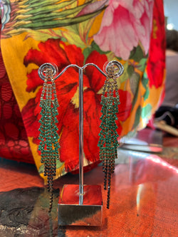 VINTAGE GLASS EARRINGS