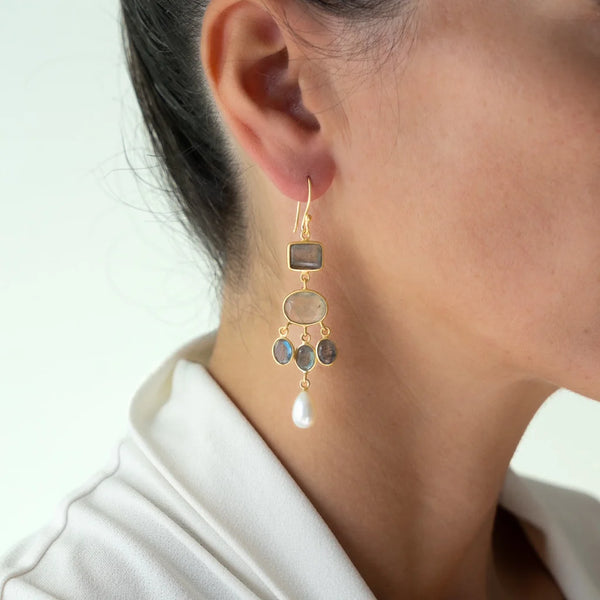 PURANI LABRADORITE EARRINGS