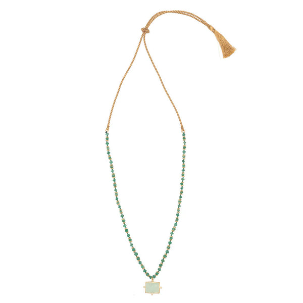 KASBAH AQUA NECKLACE