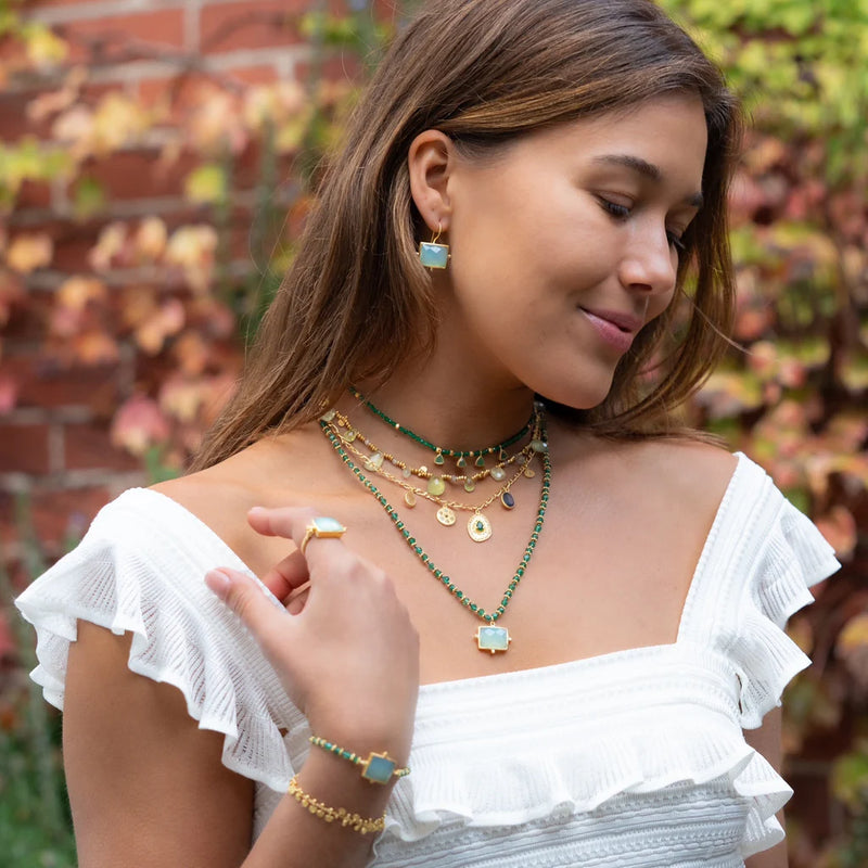 KASBAH AQUA NECKLACE