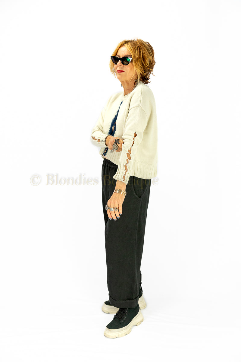 BOXY PAINTED PULLOVER