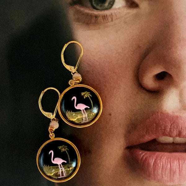 FLAMINGO EARRINGS