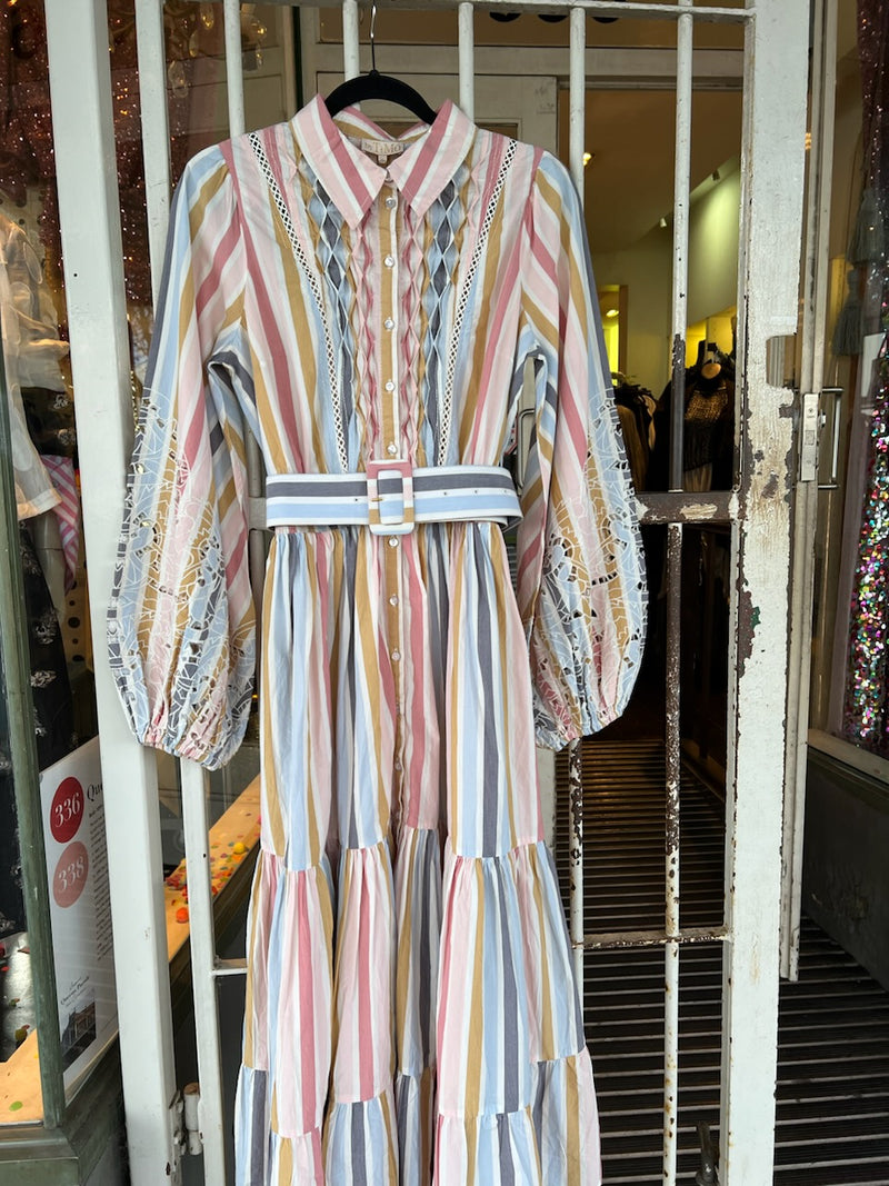 BOLD STRIPE DRESS Blondies Boutique Melbourne