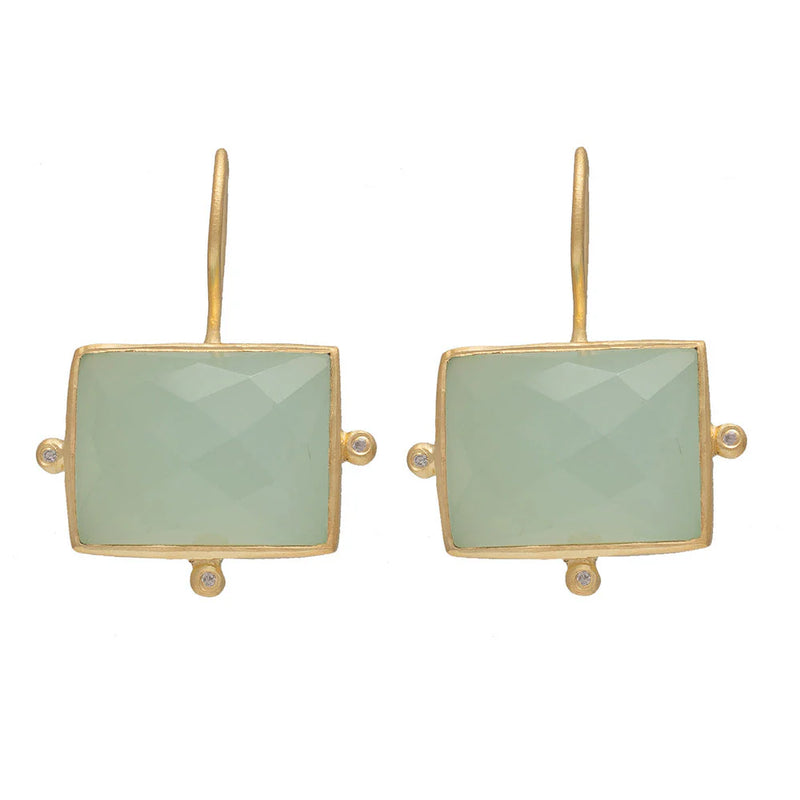 KASBAH AQUA CHALCEDONY EARRINGS