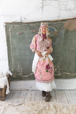 PATCHWORK KASHMIRI PINK DRESS