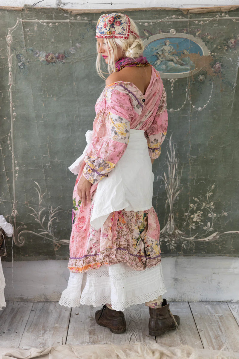 PATCHWORK KASHMIRI PINK DRESS