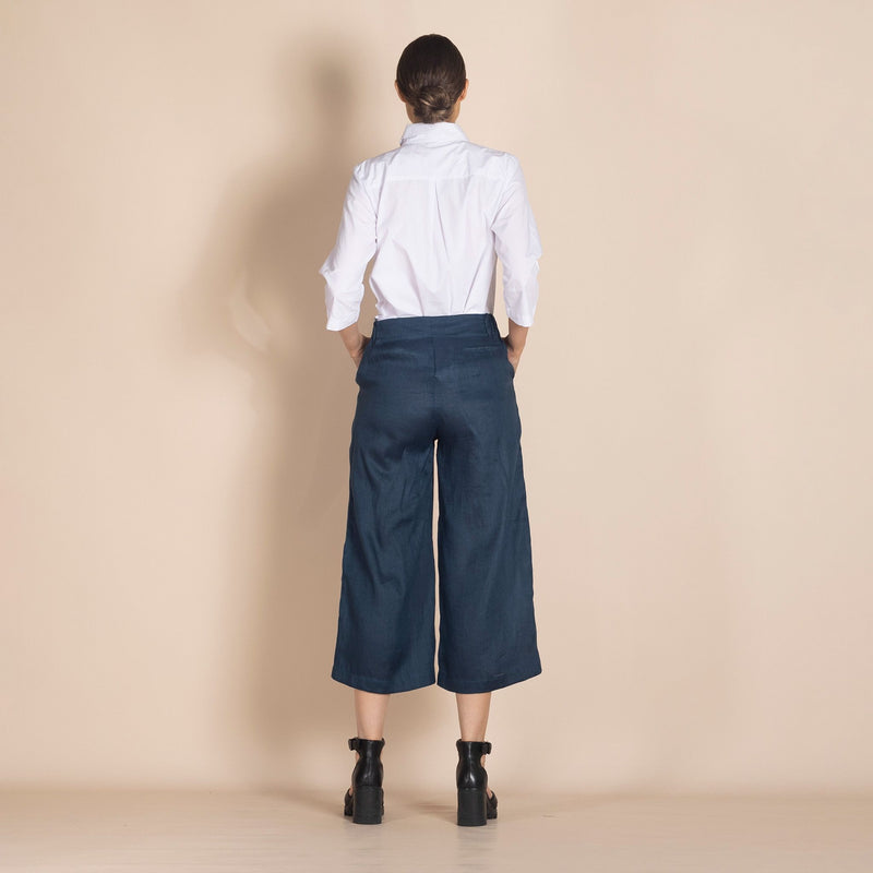 LINEN 7/8 MARINER PANT