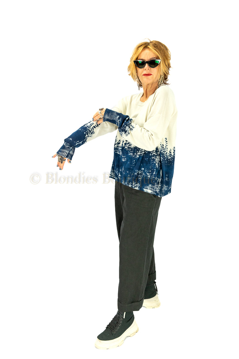 PAINTED BOXY PULLOVER