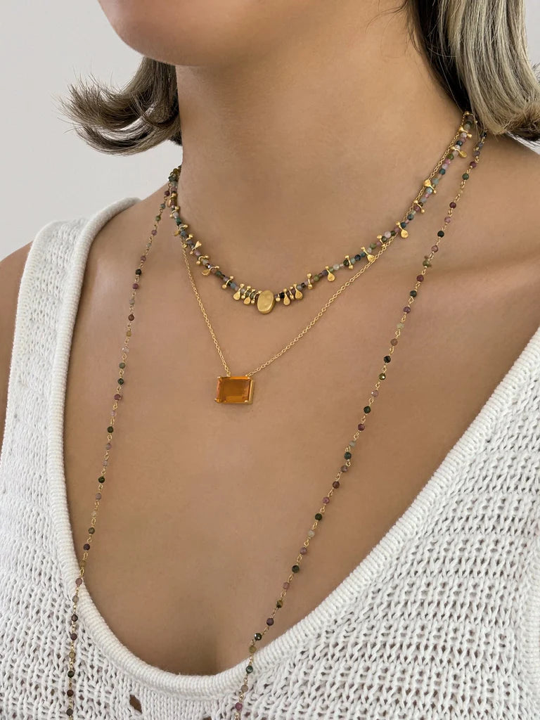 SHORT TOURMALINE NECKLACE