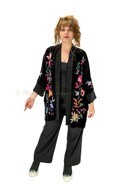 SANDRA VELVET KIMONO