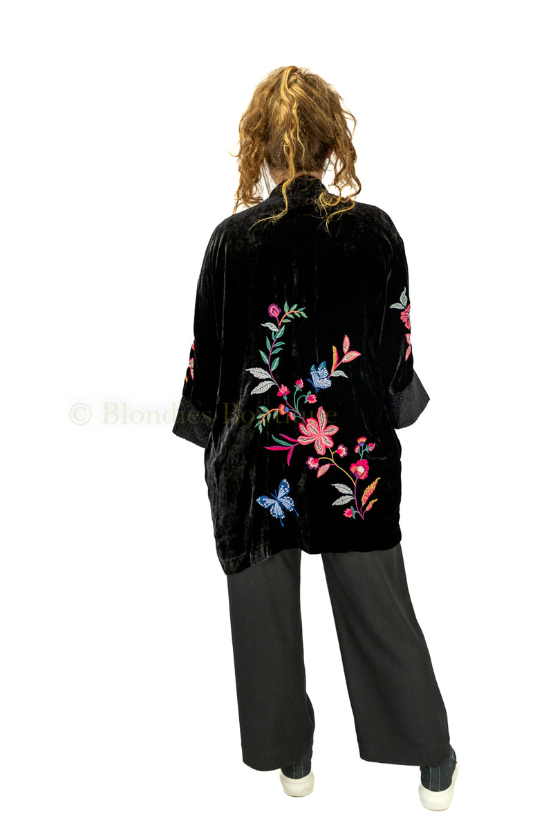 SANDRA VELVET KIMONO