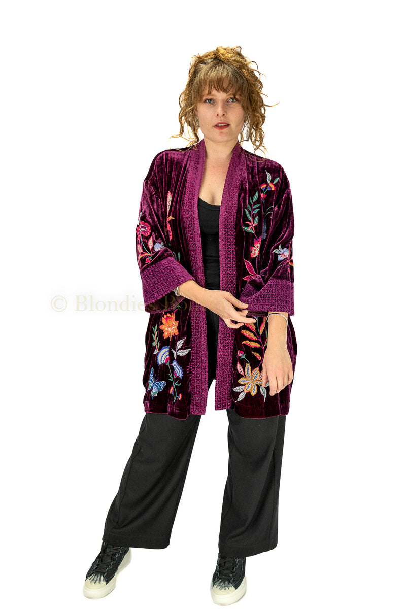 SANDRA VELVET KIMONO