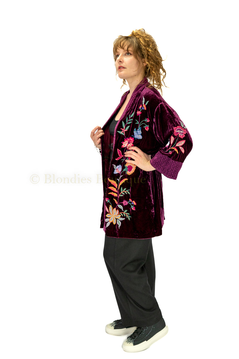 SANDRA VELVET KIMONO