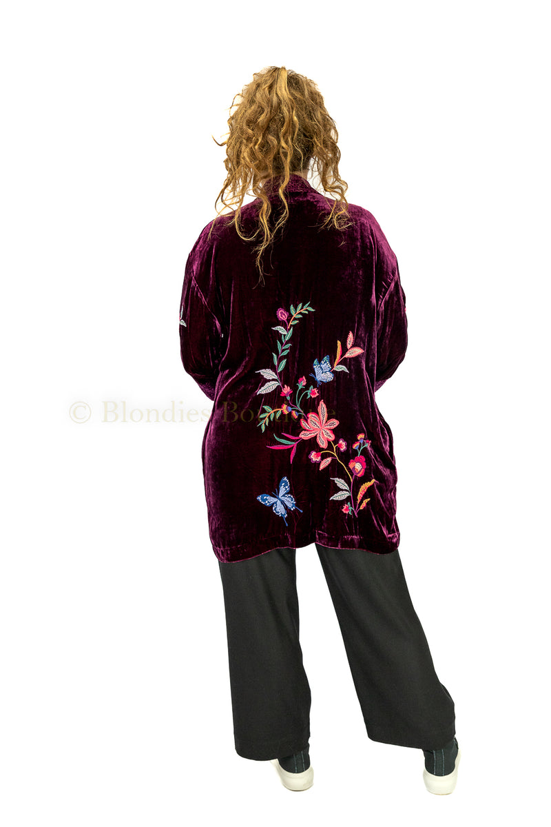 SANDRA VELVET KIMONO