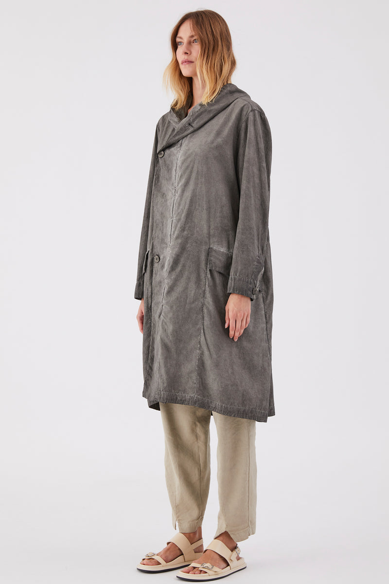 NEBBIA HOODED TRENCH