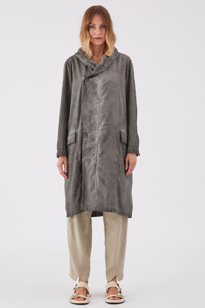 NEBBIA HOODED TRENCH