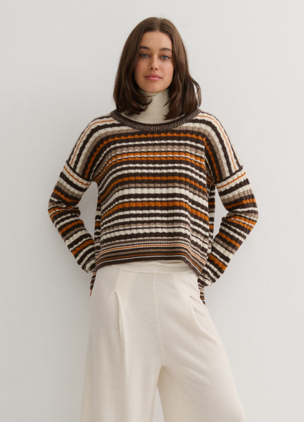 GOLDEN DUNE STRIPE KNIT