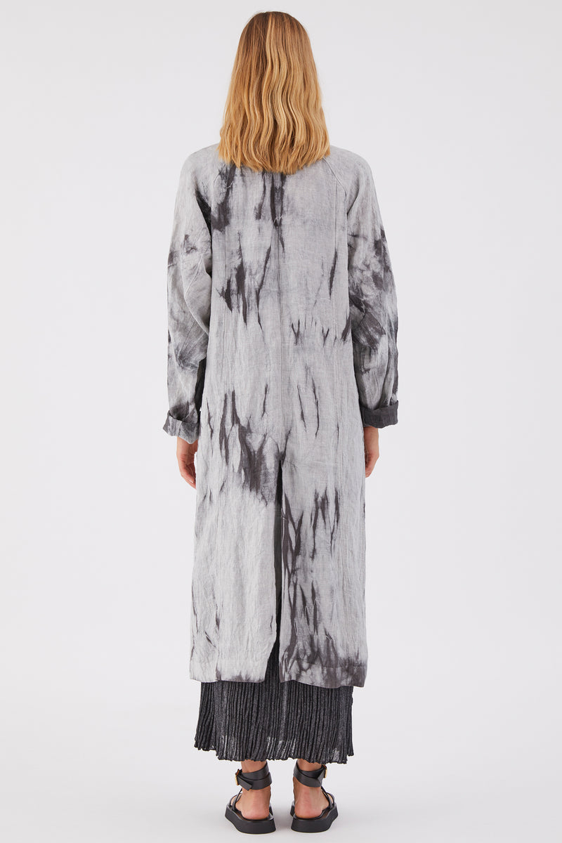 DIVINO TIE DYE TRENCH