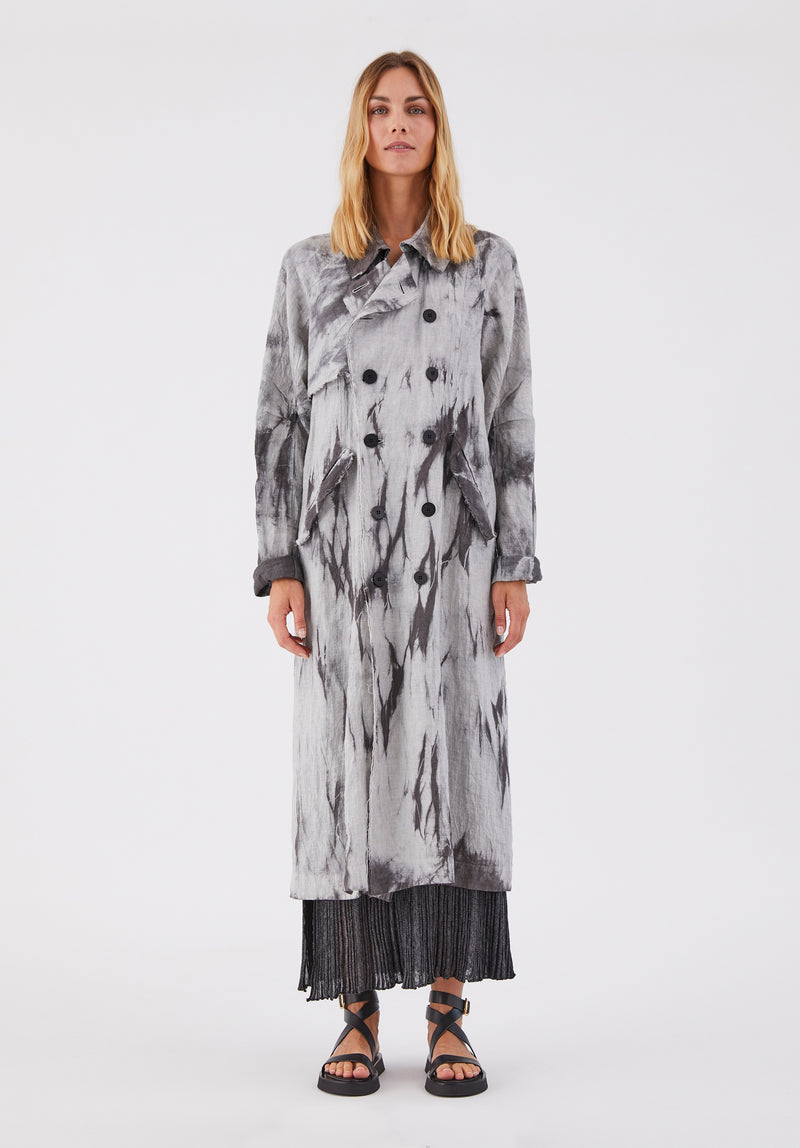 DIVINO TIE DYE TRENCH