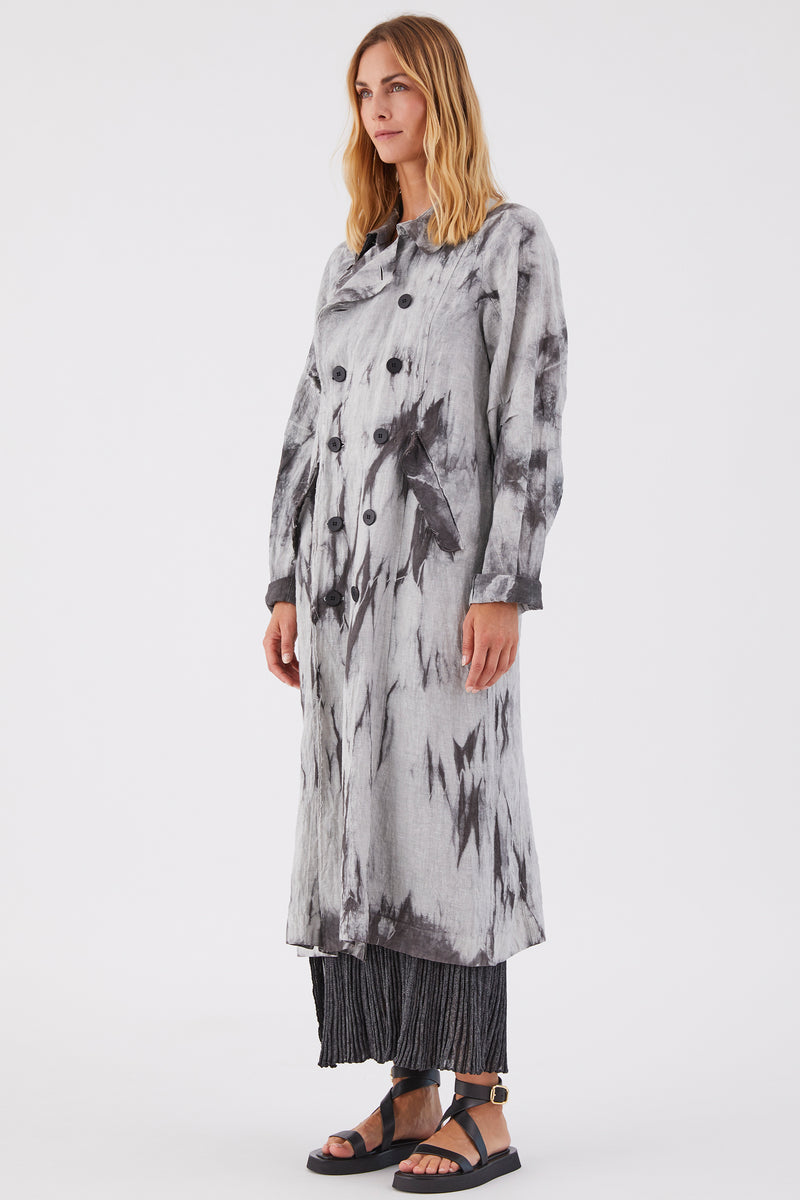 DIVINO TIE DYE TRENCH