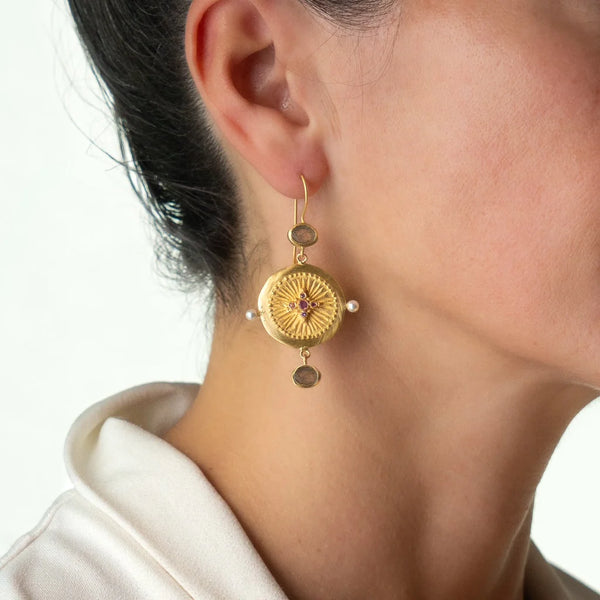 HAVELI LABRADORITE EARRINGS