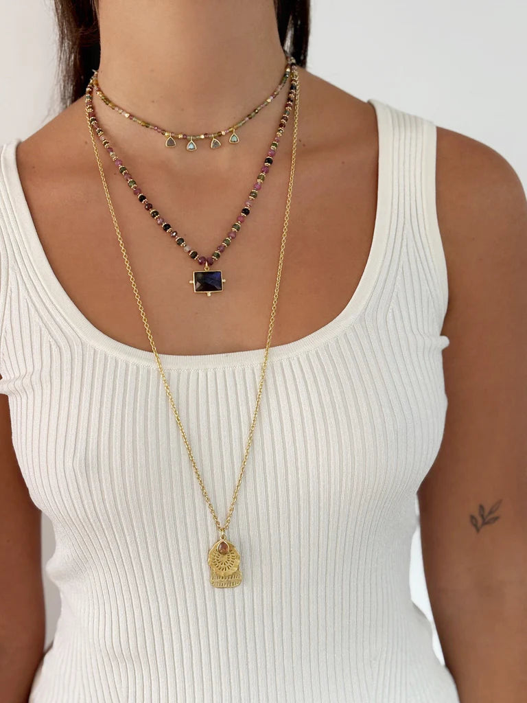 KASHBAH LABRADORITE NECKLACE