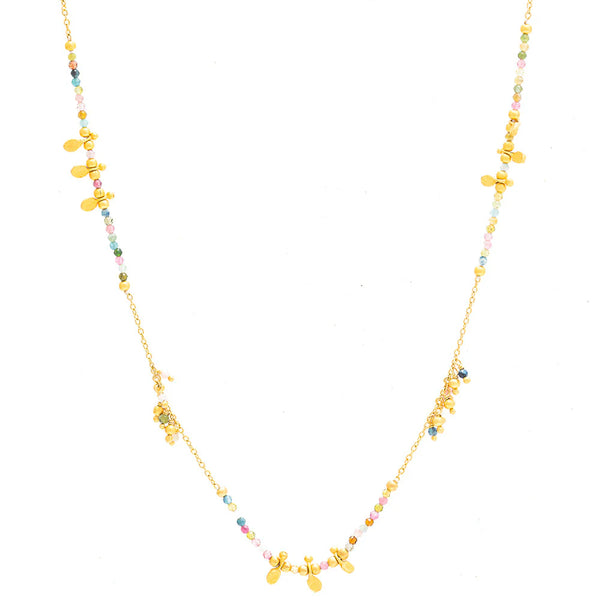 LONG GOLD TOURMALINE CHAIN