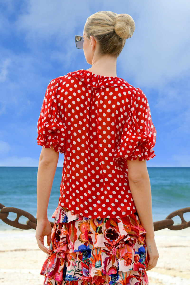 RUFFLE BLOUSE