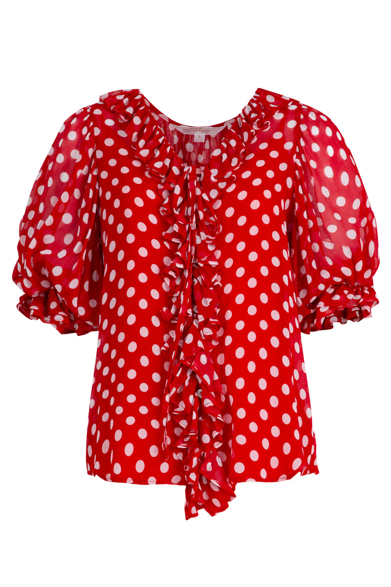 RUFFLE BLOUSE