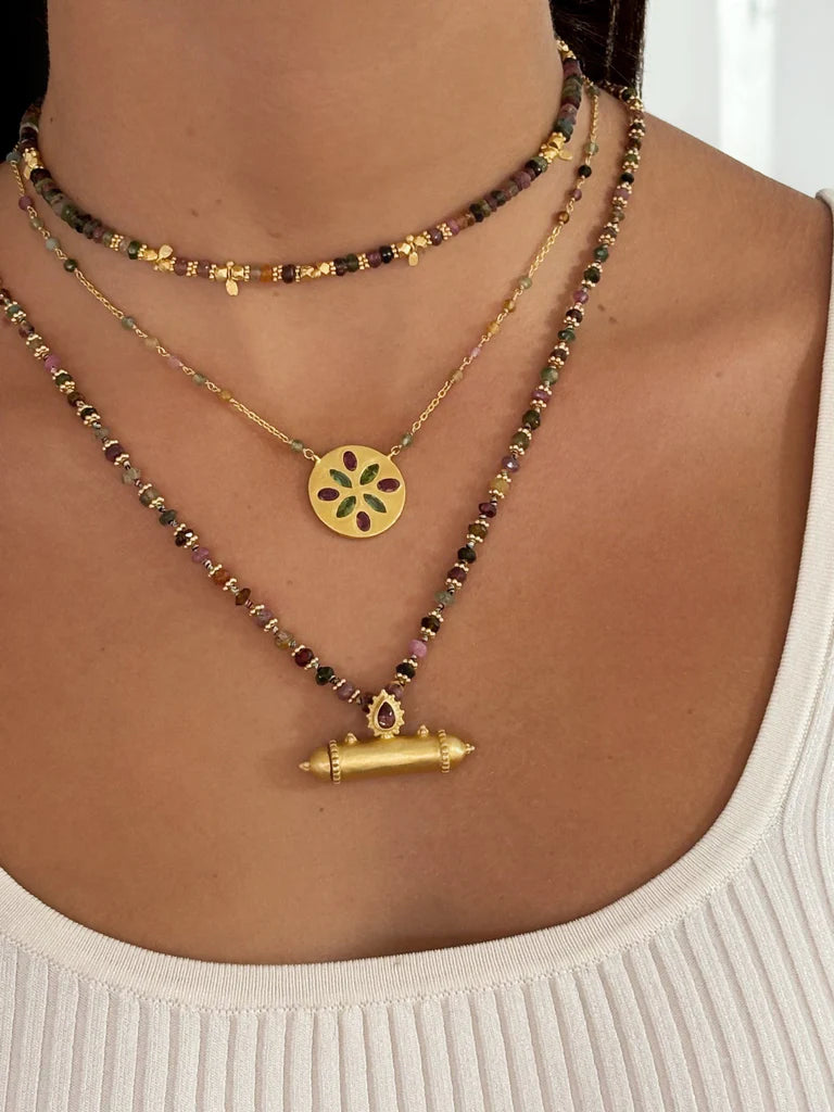 TAJ TOURMALINE TALISMAN NECKLACE