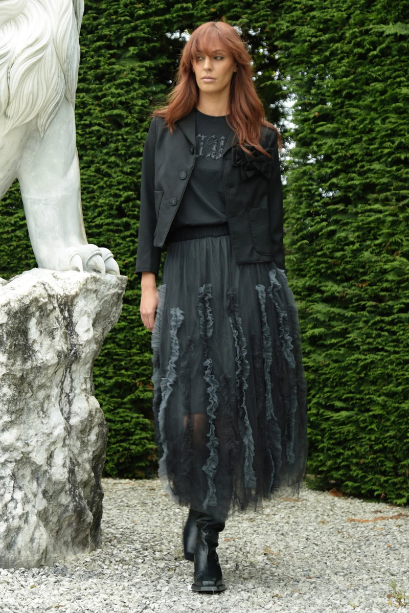 YOUNG AND MESH SKIRT