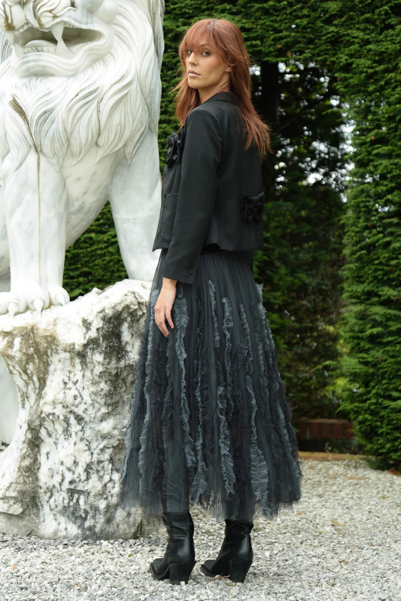 YOUNG AND MESH SKIRT